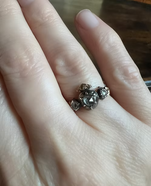 Crowned Heart Betrothal Ring 1760