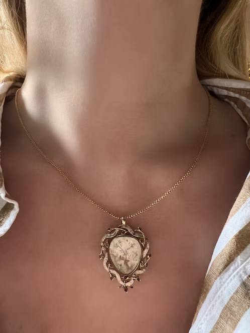 Georgian Rococo Heart Pendant