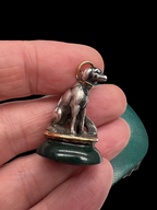 Spaniel and pup fob seal