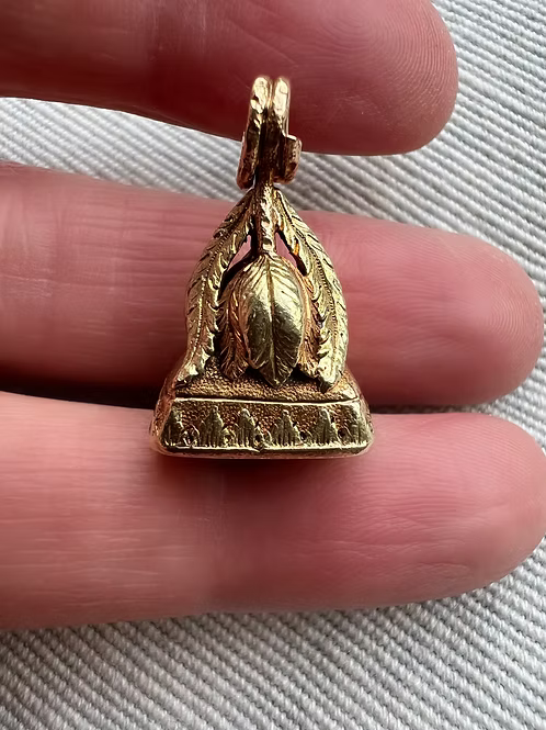 2 Colour Gold Tulip Fob