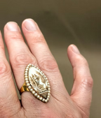 Sepia Mourning Ring 1784