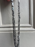 Georgian Cut Steel Guard Chain