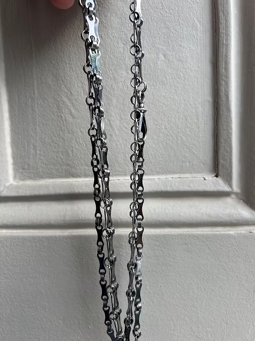 Georgian Cut Steel Guard Chain