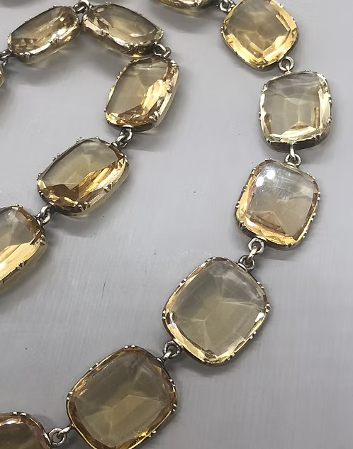 Citrine Georgian Rivière