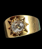 Old Cut Diamond Star Set Gypsy