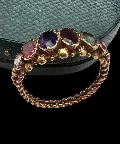 Acrostic Regard Ring c.1820