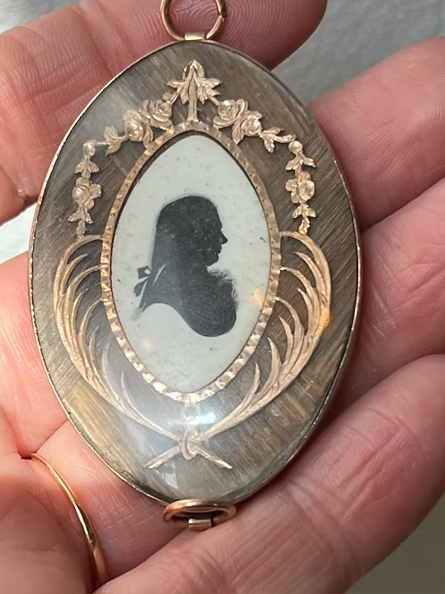 Mourning Silhouette Pendant