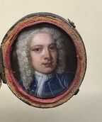 Oil on copper Miniature in Shagreen Case c.1720