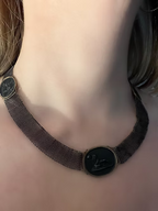 Berlin Iron Cameo Necklace