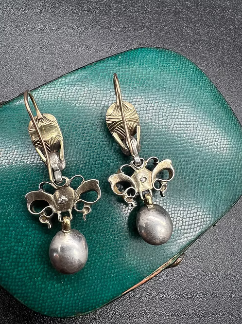 Ruby and Diamond Pendeloque Earrings