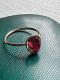 Rock Crystal Heart ring