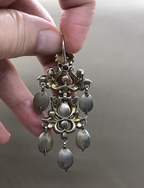 Foiled Garnet Chandelier