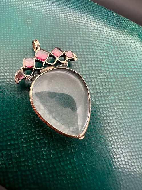 Garnet Crowned Crystal Heart c.1760