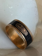 Enamel Coffin Ring