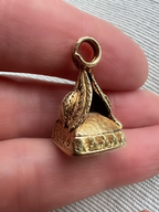 2 Colour Gold Tulip Fob