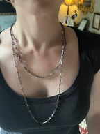 Georgian Cut Steel Guard Chain