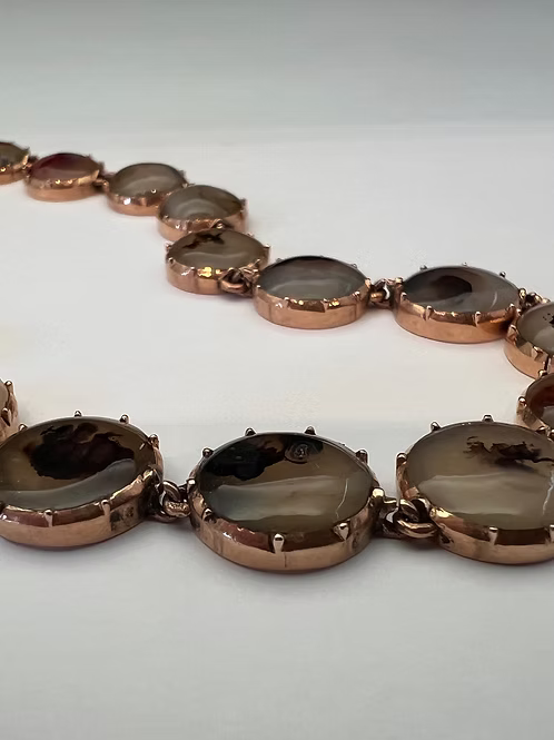 Georgian Moss Agate Riviere