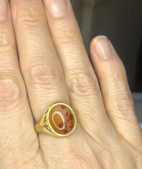 Moss Agate Signet 1865