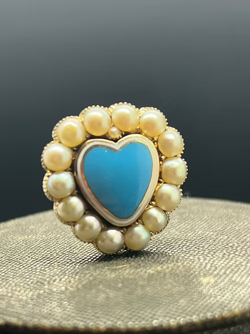 Pearl Enamel Heart