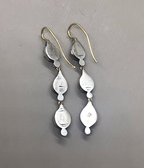 Rose-diamond Triple Teardrops