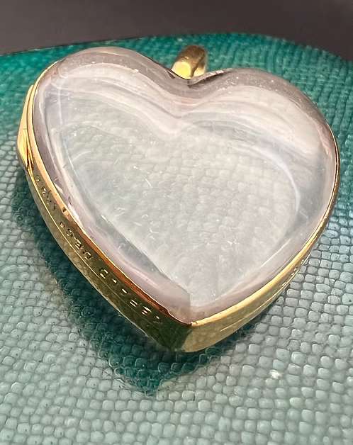 Victorian Rock Crystal Heart Locket