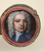 Oil on copper Miniature in Shagreen Case c.1720