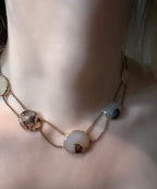 Moss Agate Esclavage Necklace