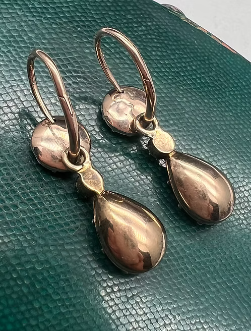 Georgian Topaz Earrings