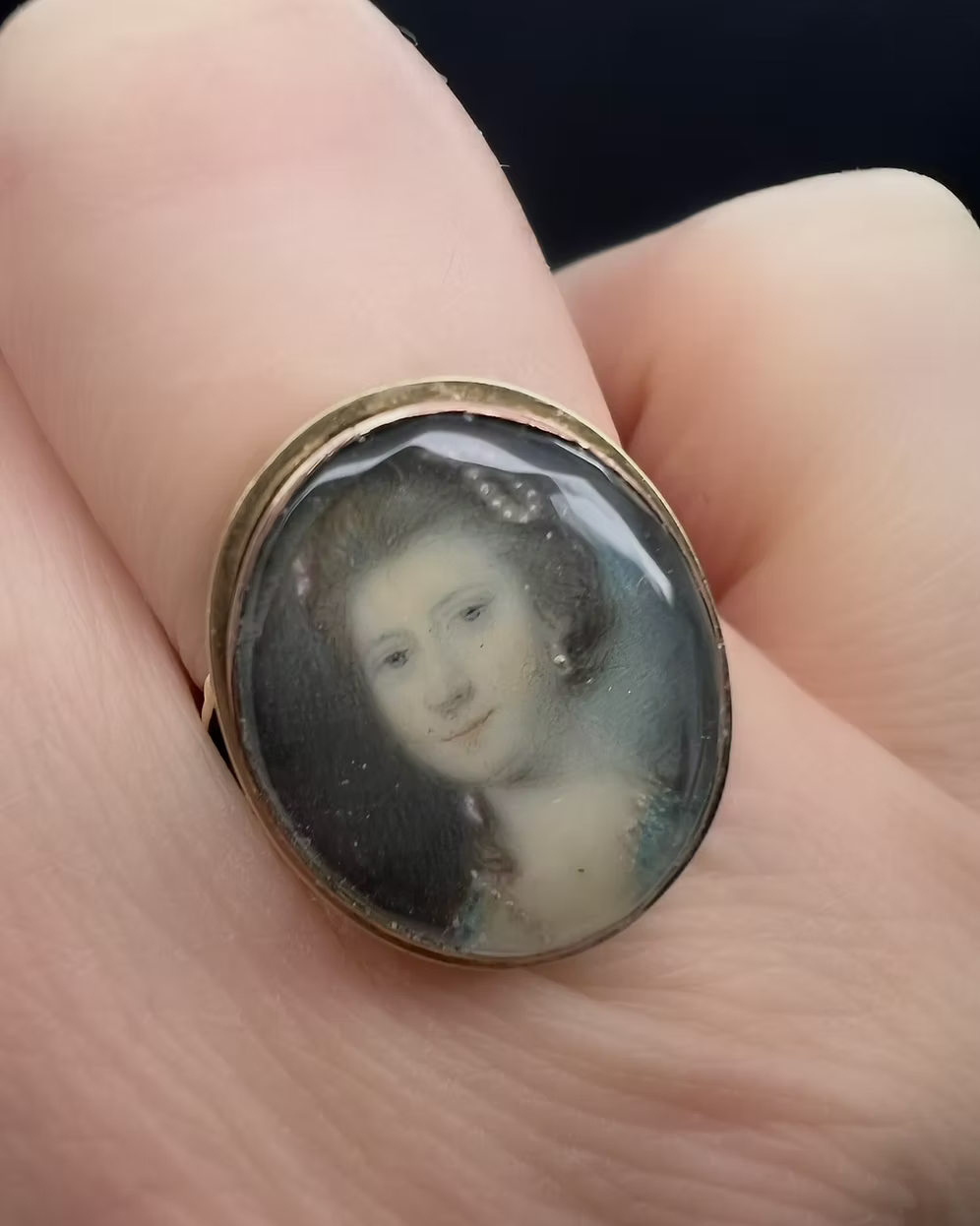 Portrait Miniature Ring