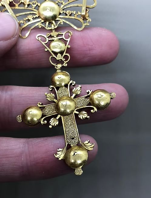 Iberian Diamond Cross Pendant