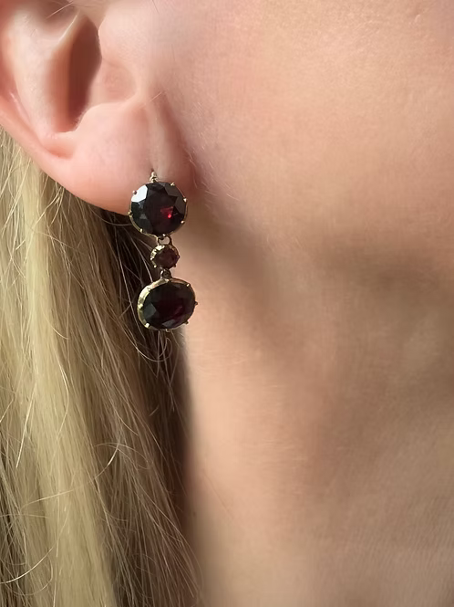 Georgian Garnet Earrings