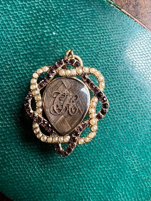 Georgian heart locket pendant