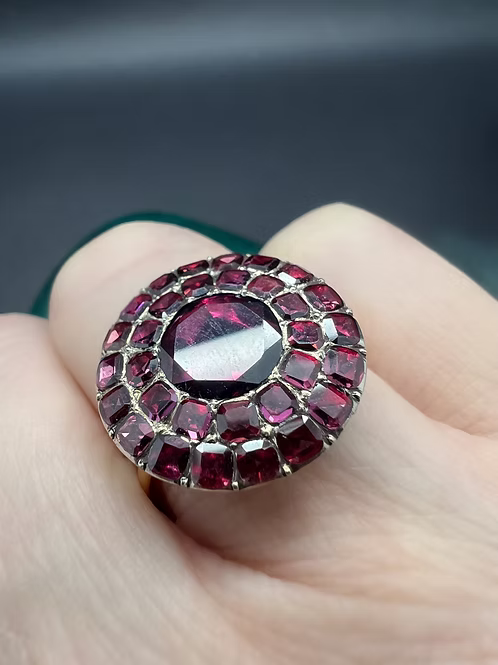 Georgian Garnet Cluster