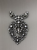 Rose diamond Flemish heart drop c.1820
