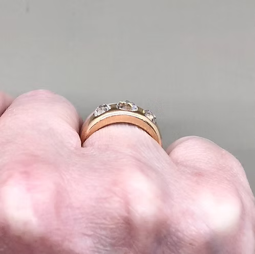 Old Cut Diamond 3 Stone