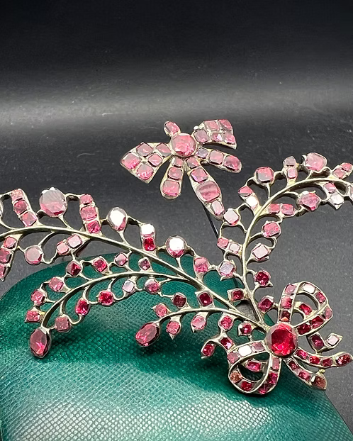 Flat-cut Garnet Aigrette c.1750