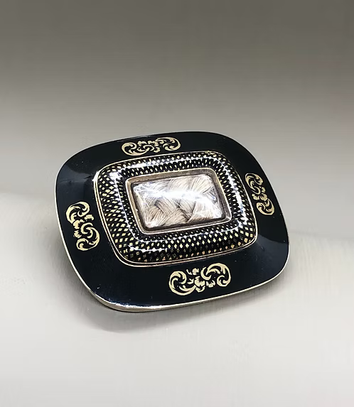 Pristine Mourning Brooch 1817