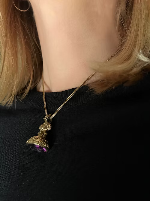 Amethyst Fox Fob