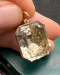 Georgian Foiled Rock Crystal Pendant