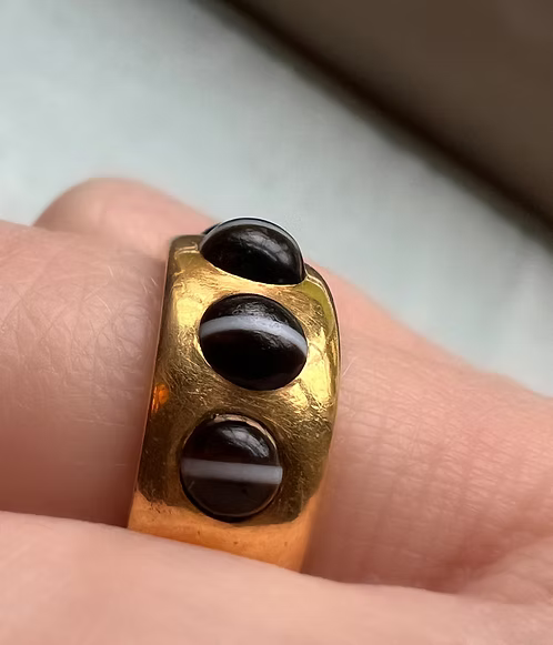 Agate Gypsy Ring 1873