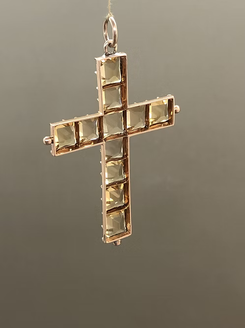 Topaz cross c.1840