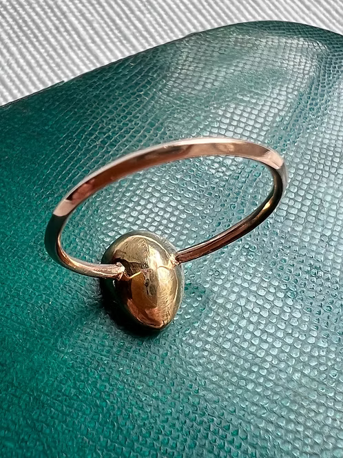 Rock Crystal Heart ring