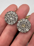 Georgian Paste Cluster Earrings