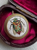 Micro Mosaic Scarab Pendant