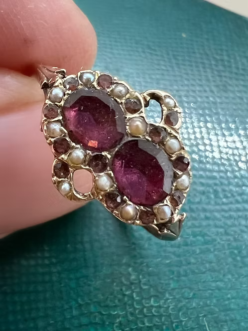 Georgian Garnet Double Oval c.177