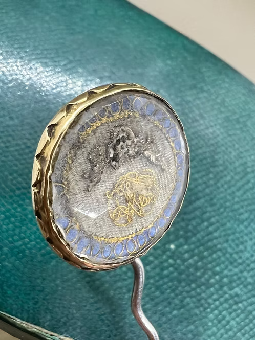 Memento Mori Stuart Crystal Pin c.1690