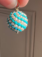 Turquoise and Pearl Ball
