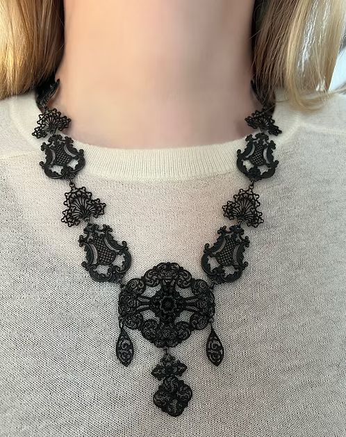 Berlin Iron Lyre Necklace