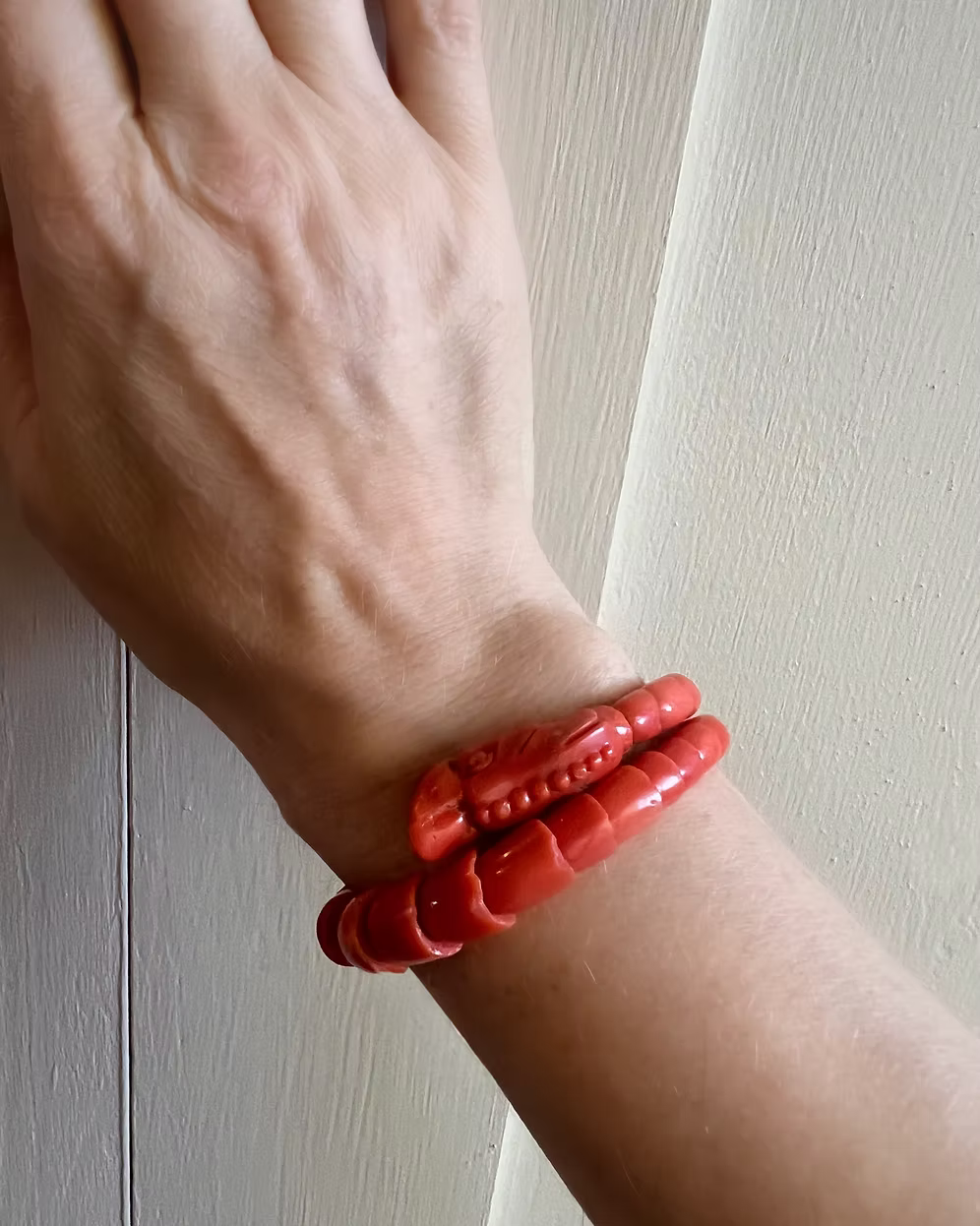 Coral Serpent Bracelet