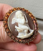 Seated Cupid Cameo